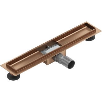Teleso lineárneho odtoku Mexen Flat 60 cm, kartáčovaná meď - 1C15060