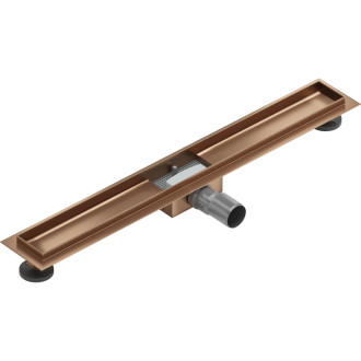 Mexen Ploché teleso pre lineárny žľab 80 cm, kartáčovaná meď - 1C15080
