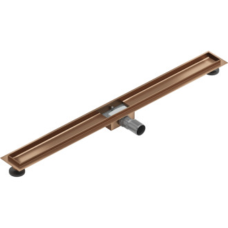 Mexen Ploché teleso pre lineárny žľab 90 cm, kartáčovaná meď - 1C15090