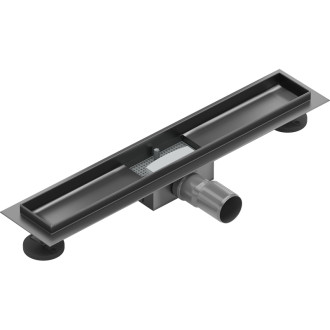 Teleso lineárneho odtoku Mexen Flat 60 cm, kartáčovaná farba pištole gray - 1E15060