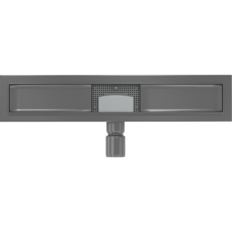 Teleso lineárneho odtoku Mexen Flat 60 cm, kartáčovaná farba pištole gray - 1E15060