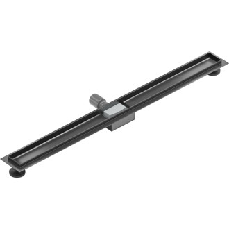 Teleso lineárneho odtoku Mexen Flat 90 cm, kartáčovaná farba pištole gray - 1E15090