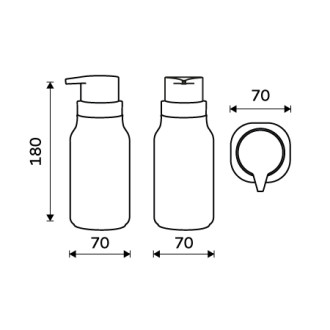 Nimco Dávkovač tekutého mydla, pumpička plast ENB 31X-90-05