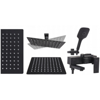 Rea Sprchový set s batériou Fort Black Matt REA-P9861