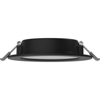 Zapustené LED stropné svietidlo Mexen LDRR, priemer 12 cm, 6 W, studená teplota - 6500 K, 450 lm, čierna - L210-012-0665-70