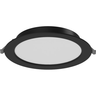 Zapustené LED stropné svietidlo Mexen LDRR, priemer 17 cm, 12 W, studená teplota - 6500 K, 960 lm, čierna - L210-017-1265-70