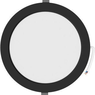 Zapustené LED stropné svietidlo Mexen LDRR, priemer 22 cm, 18 W, studená teplota - 6500 K, 1440 lm, čierna - L210-022-1865-70