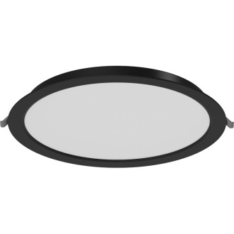 Zapustené LED stropné svietidlo Mexen LDRR, priemer 30 cm, 24 W, neutrálne - 4000 K, 1920 lm, čierne - L210-030-2440-70