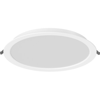 Zapuštěné LED stropní svítidlo Mexen LDRR, průměr 30 cm, 24 W, studená teplota - 6500 K, 2640 lm, bílá - L210-030-2465-20