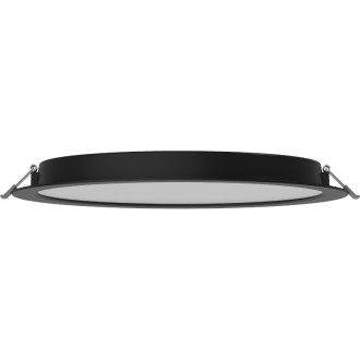 Zapustené LED stropné svietidlo Mexen LDRR, priemer 30 cm, 24 W, studená teplota - 6500 K, 1920 lm, čierna - L210-030-2465-70