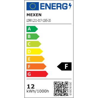 Zapustené LED stropné svietidlo Mexen LDRR 17 x 17 cm, 12 W, studená teplota - 6500K, 1320 lm, biela - L211-017-1265-20