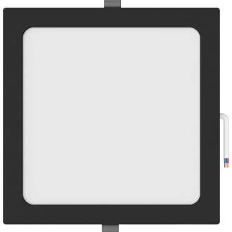 Zapustené LED stropné svietidlo Mexen LDRR 22 x 22 cm, 18 W, neutrálne - 4000K, 1350 lm, čierne - L211-022-1840-70