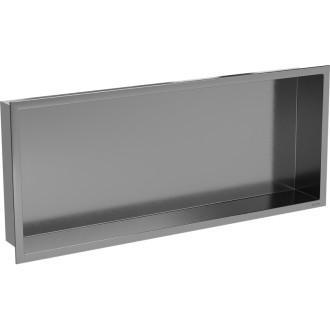 Zapustená polica Mexen X-Wall-R s prírubou 75 x 30 cm, kartáčovaná pištoľovo sivá - 19E0753010
