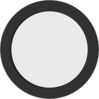 Stropné LED svietidlo Mexen LDSR, prisadené, 17 cm, 12 W, neutrálne - 4000 K, 960 lm, čierne - L212-017-1240-70