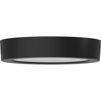 Stropné LED svietidlo Mexen LDSR, prisadené, 17 cm, 12 W, studená teplota - 6500 K, 960 lm, čierne - L212-017-1265-70