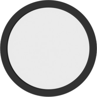 Stropné LED svietidlo Mexen LDSR, prisadené, priemer 30 cm, 24 W, studená teplota - 6500 K, 1920 lm, čierna - L212-030-2465-70