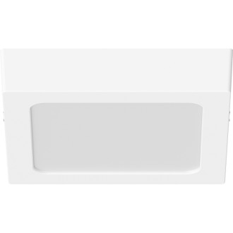 Stropné LED svietidlo Mexen LDSS, prisadené, 17 x 17 cm, 12 W, studená teplota - 6500 K, 1320 lm, biela - L213-017-1265-20