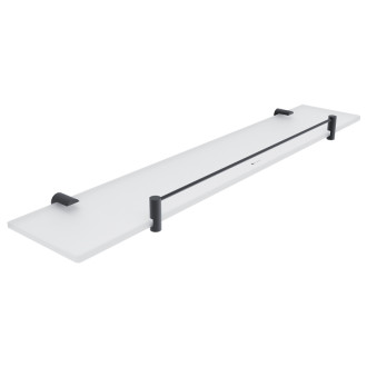 Nimco Čierna polica s ohrádkou, 60 cm BRC 11091BX-60-90