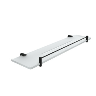 Nimco Čierna polica IXI s ohrádkou, 50 cm BRC X450-X-90