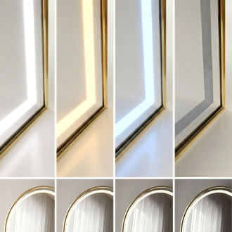 Zrkadlo LED Orbit 60x170cm Brush Gold