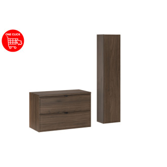 Comad SET-TEV B VILLA 80CM HC Kúpeľňová zostava 80 cm s doskou a vysokou skrinkou