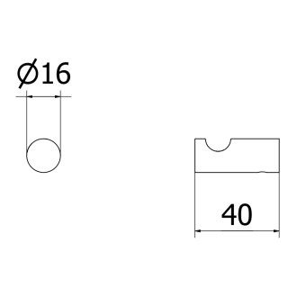 Háčik na uterák Mexen Loop (2 ks), zlatý - 70A71010-50
