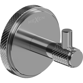 Háčik na uterák Mexen Gravo, čierny chróm - 70A93011-73