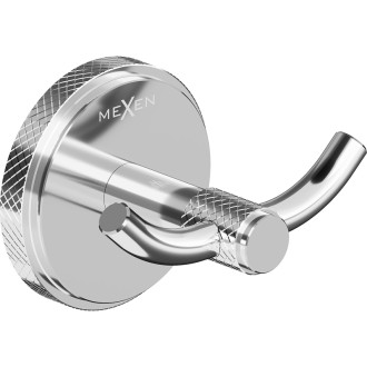 Dvojitý vešiak na uterák Mexen Gravo, chróm - 70A93012-00