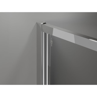 Mexen Exo-3S trojstenný výklopný sprchovací kút 80 x 70 cm, priehľadný, chróm - 814-080-070-01-00-3S