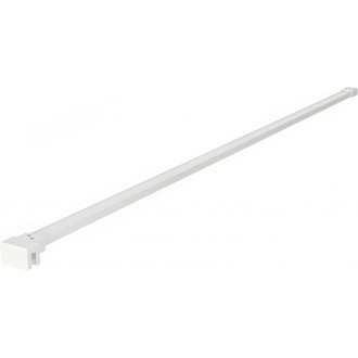 Rovný držiak Mexen pre sprchovú stenu 10 mm, biely - 830-10-20