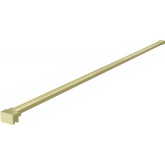 Rovný držiak Mexen pre sprchovú stenu 10 mm, kartáčované zlato - 830-10-55