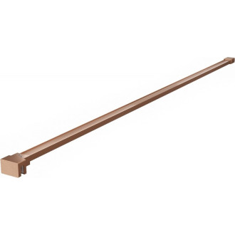 Rovný držiak Mexen pre sprchovú stenu 10 mm, kartáčovaná meď - 830-10-65