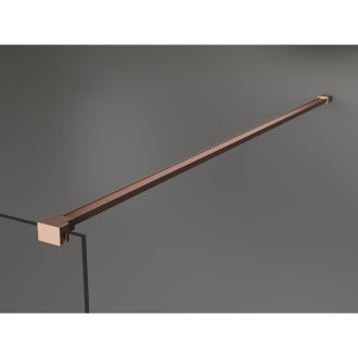 Rovný držiak Mexen pre sprchovú stenu 10 mm, kartáčovaná meď - 830-10-65