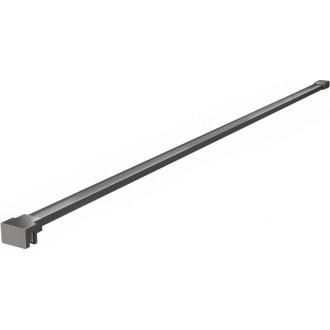 Rovný držiak Mexen pre sprchovú stenu 10 mm, kartáčovaný, pištoľovo sivý - 830-10-66