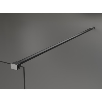 Rovný držiak Mexen pre sprchovú stenu 10 mm, kartáčovaný, pištoľovo sivý - 830-10-66