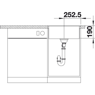 Blanco DALAGO 5-F 518531 jednodrez bez odkvapu aluminium drez do roviny