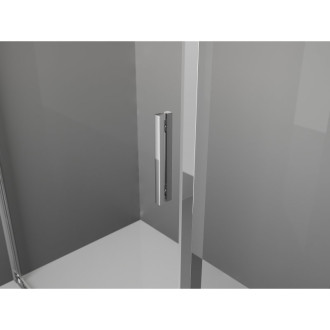 Mexen Exo-3S trojstenný výklopný sprchovací kút 150 x 70 cm, priehľadný, chróm - 819-150-070-01-00-3S