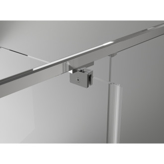 Mexen Exo-3S trojstenný výklopný sprchovací kút 130 x 100 cm, priehľadný, chróm - 819-130-100-01-00-3S
