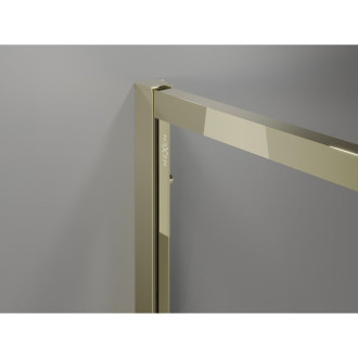 Mexen Exo-3S trojstenný výklopný sprchovací kút 120 x 90 cm, priehľadný, zlatý - 819-120-090-50-00-3S