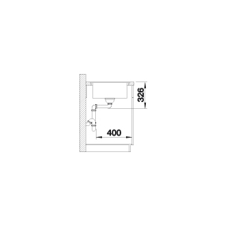 Blanco DALAGO 6-F 515095 jednodrez bez odkvapu kávový drez do roviny