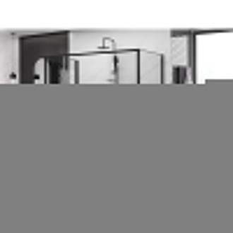 Mexen Exo-3S trojstenný posuvný sprchovací kút 190 x 75 cm, priehľadný, čierny - 8152-190-075-70-00-3S