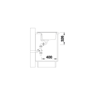 Blanco DALAGO 8-F 516639 jednodrez bez odkvapu antracit drez do roviny