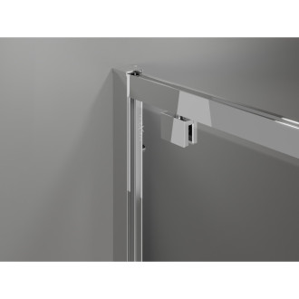 Mexen Exo-3S trojstenný výklopný sprchovací kút 90 x 85 cm, priehľadný, chróm - 8181-090-085-01-00-3S