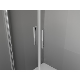 Mexen Exo-3S trojstenný výklopný sprchovací kút 70 x 75 cm, priehľadný, chróm - 8182-070-075-01-00-3S