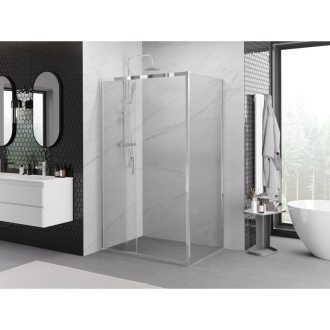 Posuvný sprchovací kút Mexen Exo 90 x 70 cm, priehľadný, chróm - 8153-090-070-01-00