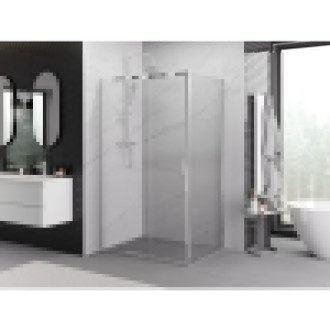 Posuvný sprchovací kút Mexen Exo 85 x 75 cm, priehľadný, chróm - 8153-085-075-01-00