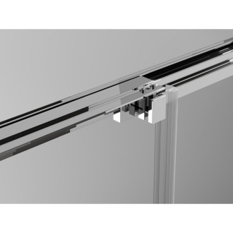 Mexen Exo posuvný sprchovací kút 100 x 75 cm, priehľadný, chróm - 8153-100-075-01-00