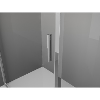 Posuvný sprchovací kút Mexen Exo 80 x 80 cm, priehľadný, chróm - 8153-080-080-01-00