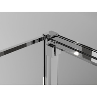 Posuvný sprchovací kút Mexen Exo 95 x 85 cm, priehľadný, chróm - 8153-095-085-01-00