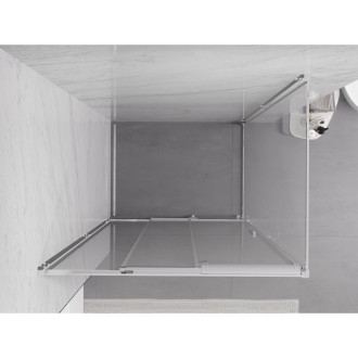 Posuvný sprchovací kút Mexen Exo 95 x 85 cm, priehľadný, chróm - 8153-095-085-01-00